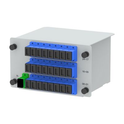 FTTX Fibra ottica PLC Splitter Insertion Tipo 1x2 1x4 1x8 1x16 1x32 1x64 con SC/UPC 5
