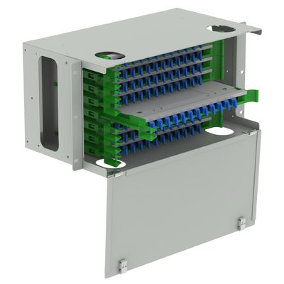 96 porte Patchpanel per la distribuzione di fibre ottiche per il telaio di distribuzione subottico in bianco