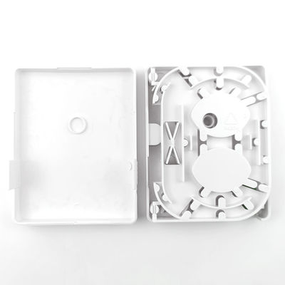 FTTH Network Indoor Wall Mounted FC APC Plastic Fiber Optic Faceplate Socket Panel 2 nuclei