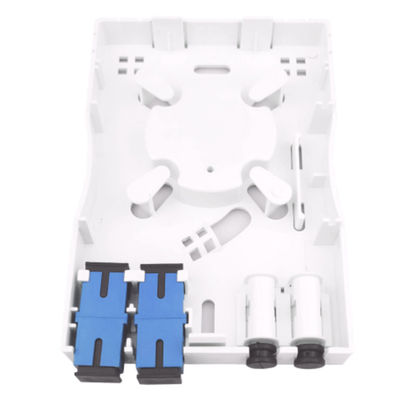 2 nuclei UPC pannello di presa di fibra ottica di plastica per installazione a parete