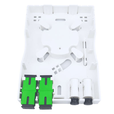 2 nuclei SC APC Fibra ottica di plastica pannello di presa di facciata per interni in rete FTTH