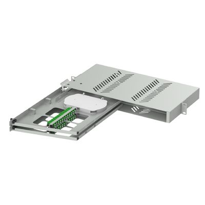 Quadro di distribuzione subottico 24 porte LC APC Swing Tipo 19 pollici pannello di patch in fibra ottica