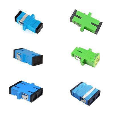 Adattatore a fibra ottica quadri-SC a prova di polvere senza orecchie con APC UPC PC PBT Material 1 Port/2 Ports