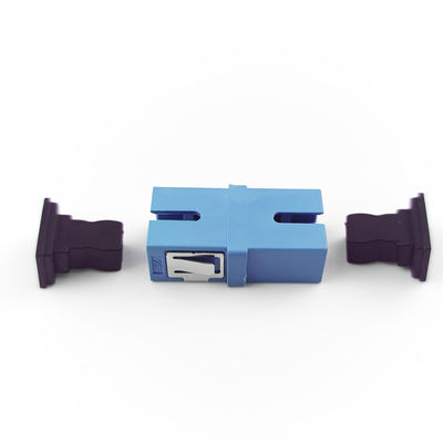 1 Port PBT Material Earless Dustproof Simplex Coupler SC Adapter in fibra ottica con UPC
