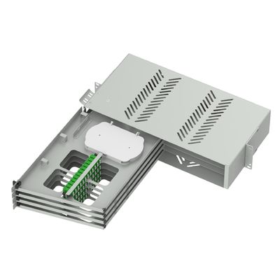 19 pollici Data Center Fiber Optic Patch Panel Sub ODF con LC APC Swing Tipo e 5