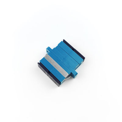 FTTH SC Adapter in fibra ottica con materiale PBT UPC Eared Dustproof Duplex Coupler