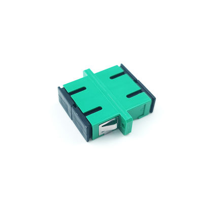 Accoppiatore duplex antipolvere SC APC con connessione attiva in fibra ottica verde a due porte