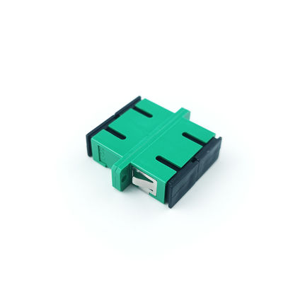 Accoppiatore duplex antipolvere SC APC con connessione attiva in fibra ottica verde a due porte