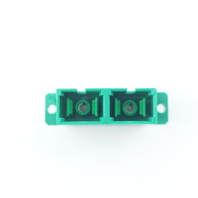 Accoppiatore duplex antipolvere SC APC con connessione attiva in fibra ottica verde a due porte