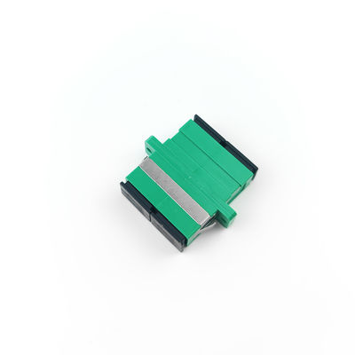 Accoppiatore duplex antipolvere SC APC con connessione attiva in fibra ottica verde a due porte
