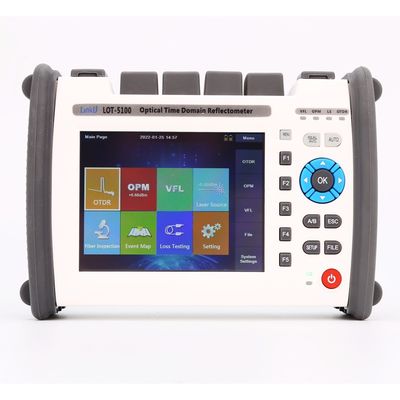 3 Time OTDR LOT5100 MINI Fiber Tester Equipment per maniglia del cavo in fibra ottica FTTH