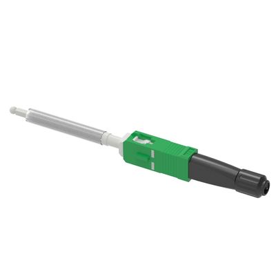 Connettore rapido in fibra ottica FTTH Simplex SC con riutilizzo 10 volte e lucidatura UPC