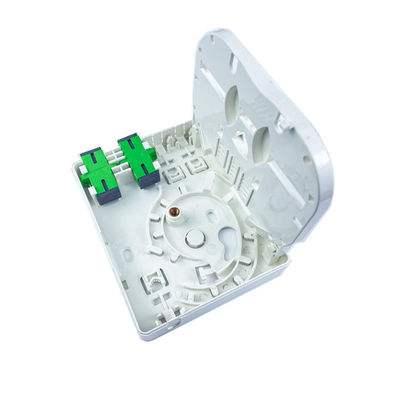 Interno 2 Core Plastic Fiber Optic Faceplate Socket Panel SC Tipo di connettore per rete FTTH