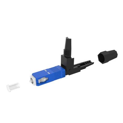 Simplex SC Fiber Optic Fast Connector UPC lucidato per l'assemblaggio di campo FTTH in rete