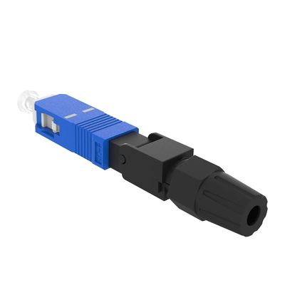 Simplex SC Fiber Optic Fast Connector UPC lucidato per l'assemblaggio di campo FTTH in rete