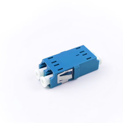 FTTH Duplex LC UPC Adapter a fibra ottica 2 Port Coupler PBT Design senza orecchie per la rete