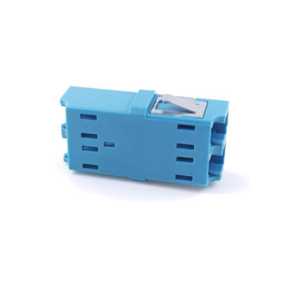 FTTH Duplex LC UPC Adapter a fibra ottica 2 Port Coupler PBT Design senza orecchie per la rete