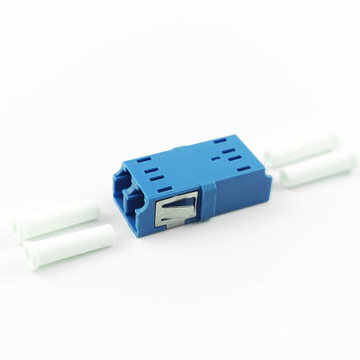 FTTH Duplex LC UPC Adapter a fibra ottica 2 Port Coupler PBT Design senza orecchie per la rete