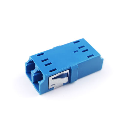 FTTH Duplex LC UPC Adapter a fibra ottica 2 Port Coupler PBT Design senza orecchie per la rete