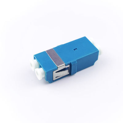 FTTH Duplex LC UPC Adapter a fibra ottica 2 Port Coupler PBT Design senza orecchie per la rete