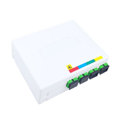 4 Core Plastic Fiber Optic Faceplate Socket Panel SC Connector per FTTX Indoor 5