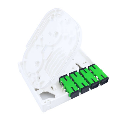 4 Core Plastic Fiber Optic Faceplate Socket Panel SC Connector per FTTX Indoor 5