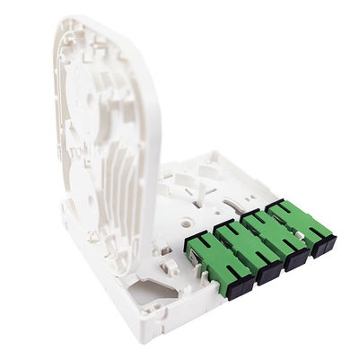 4 Core Plastic Fiber Optic Faceplate Socket Panel SC Connector per FTTX Indoor 5