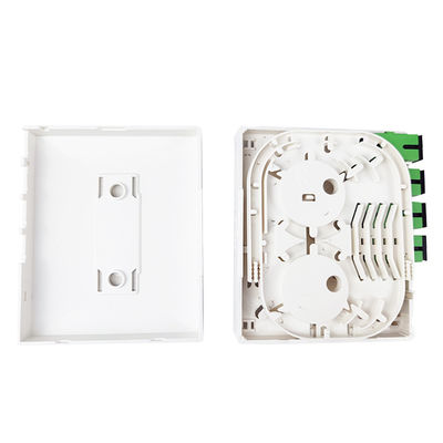 4 Core Plastic Fiber Optic Faceplate Socket Panel SC Connector per FTTX Indoor 5