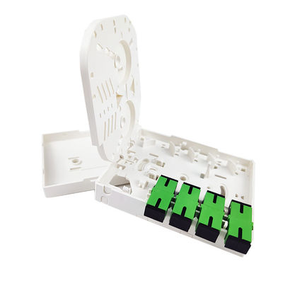 4 Core Plastic Fiber Optic Faceplate Socket Panel SC Connector per FTTX Indoor 5