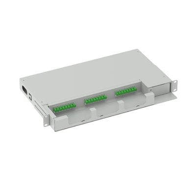 24 core FC APC tipo 19 pollici pannello di patch oscillante per cornice di distribuzione ottica di rete ODN