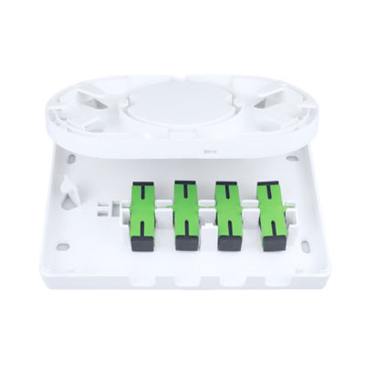 SC Connector 4 Core Plastic Fiber Optic Faceplate Socket Panel per reti FTTH 5