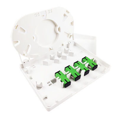 SC Connector 4 Core Plastic Fiber Optic Faceplate Socket Panel per reti FTTH 5