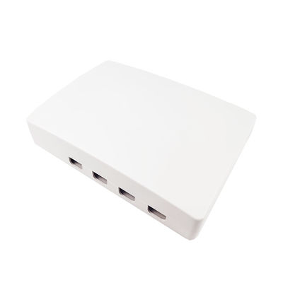 SC Connector 4 Core Plastic Fiber Optic Faceplate Socket Panel per reti FTTH 5