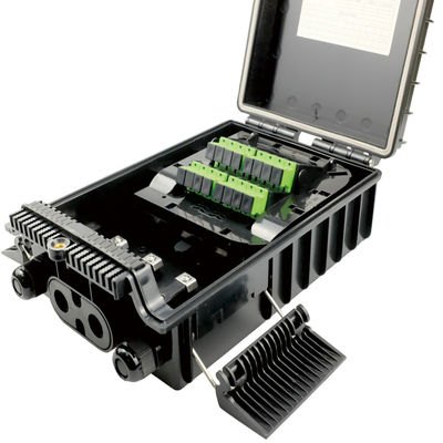 16 Cores Splitters Fibra di distribuzione terminale ottico per muro di rete / monte polo