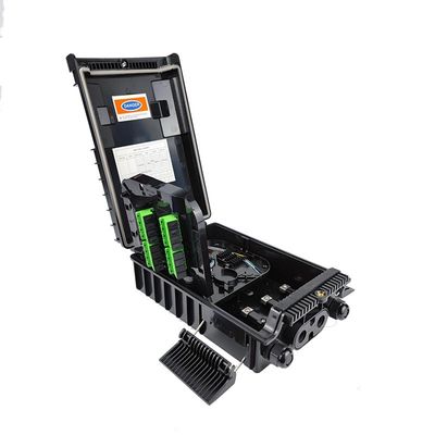 16 Cores Splitters Fibra di distribuzione terminale ottico per muro di rete / monte polo