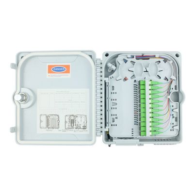 Fibra ottica Box di distribuzione Accesso FTTH Outdoor 12 Core Termination IP68 Telecom Power