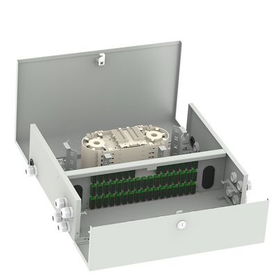 72/96 Cores SC Connector Indoor Fiber Optic Termination Box per la distribuzione di reti LAN cablate