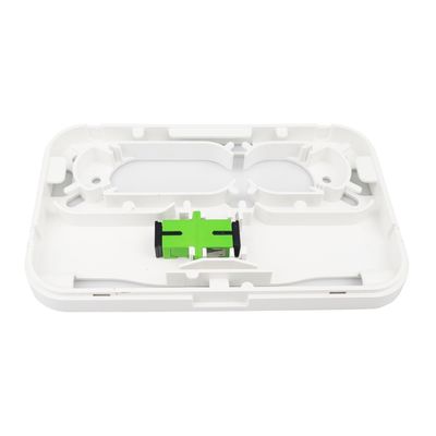Rete FTTH Indoor Bianco 1 Core Fibra ottica di plastica Faceplate Socket Panel SC Connector Tipo 5