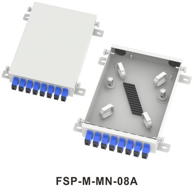 FTTX Network ODN Metal Mini Fiber Optic FTTH Terminal Box 8 Core Distribution con connettori LC e SC