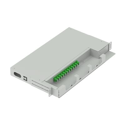 FTTX 19 pollici Swing Patch Panel LC APC Tipo 12 Core Fibra ottica attrezzature con 5