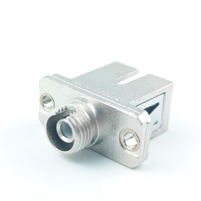 FTTH 1 Port Metal SCAPC FCAPC Adaptori ibridi a fibra ottica Accoppiatori per la migliore attrezzatura
