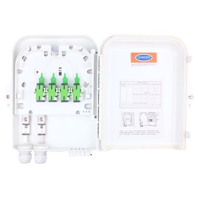 Box di distribuzione di fibre ottiche FTTH terminale esterno a 8 nuclei con 3 tempi