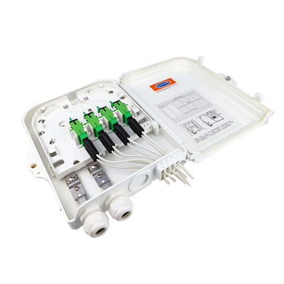 Box di distribuzione di fibre ottiche FTTH terminale esterno a 8 nuclei con 3 tempi