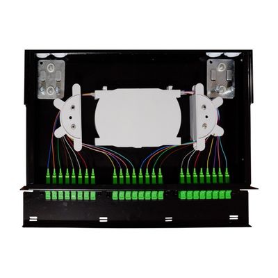 FTTX 1U tipo cassetto Indoor Sub ODF 19 pollici Fibra ottica sistema di distribuzione per la rete LC