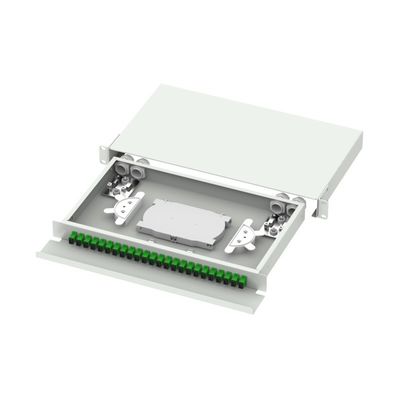Connettore in acciaio laminato a freddo SC FC ST LC Tipo 19 pollici Fibra di distribuzione ottica per FTTX