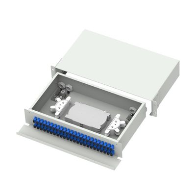 Connettore in acciaio laminato a freddo SC FC ST LC Tipo 19 pollici Fibra di distribuzione ottica per FTTX