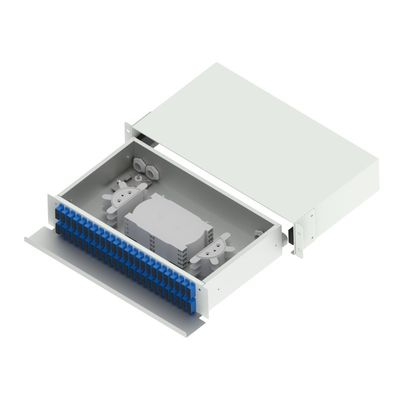 Connettore in acciaio laminato a freddo SC FC ST LC Tipo 19 pollici Fibra di distribuzione ottica per FTTX