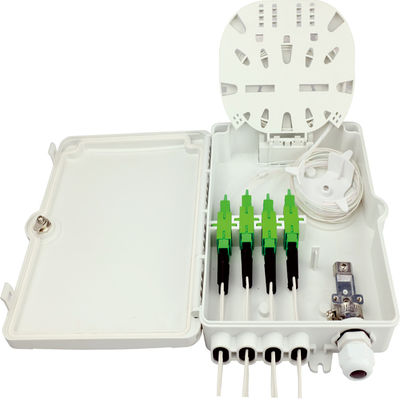 Box di distribuzione a fibra ottica montata a palo di parete per rete FTTH IP65 Outdoor 8 Core
