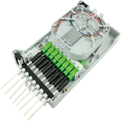 PC Materiale ABS Rete utilizzata ODN FTTH IP65 Outdoor 8 Core Fibra ottica