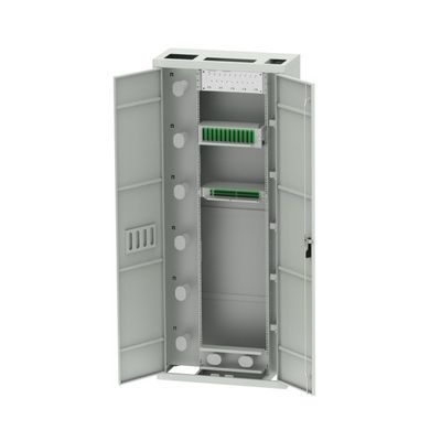 Acciaio laminato a freddo 19 pollici Patchpanel Interiore Fibra Ottica Distribuzione Quadro ODF